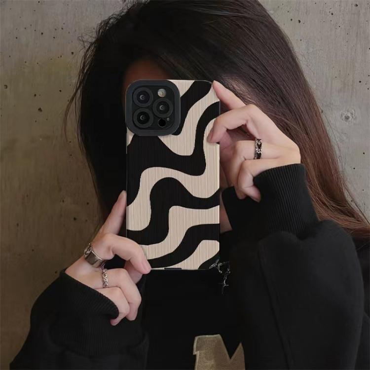 For iPhone 17 Pro Max Leather-Textured TPU Phone Case - Zebra Pattern