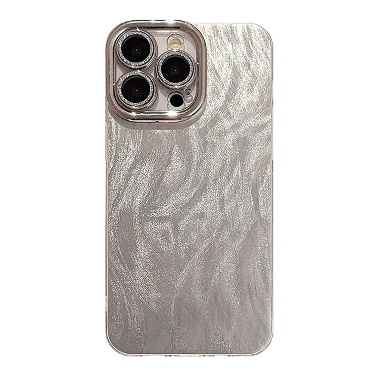 For iPhone 13 Pro Max Feather-Gauze Laser Phone Case with Lens Film
