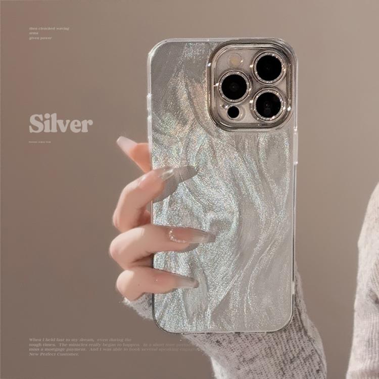 For iPhone 11 Pro Feather-Gauze Laser Phone Case with Lens Film