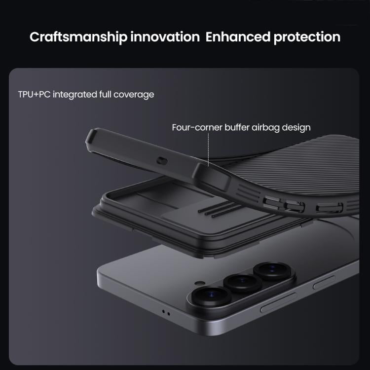 For Samsung Galaxy S26 5G NILLKIN Black Mirror Pro Series Camshield PC Phone Case