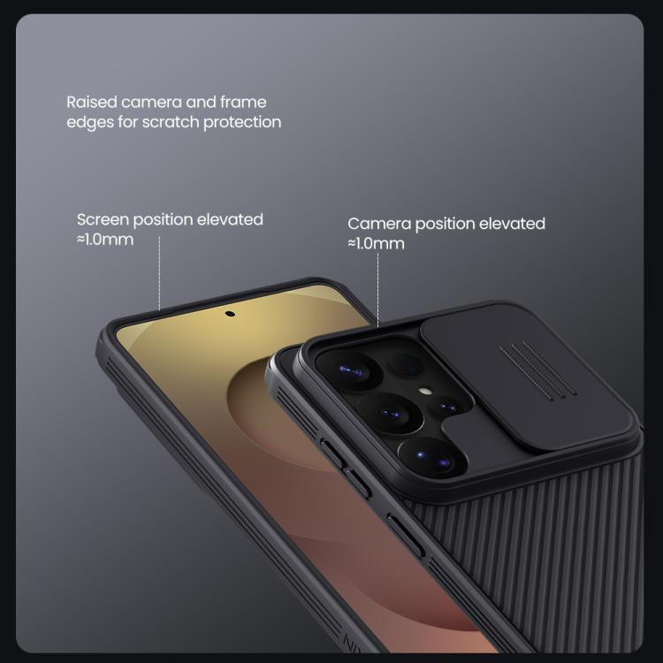 For Samsung Galaxy S26 Ultra 5G NILLKIN Black Mirror Pro Series Camshield PC Phone Case