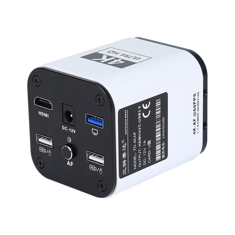 TAIDA TD-4KAF 60FPS CCD Edge Detection 4K Industry Microscope Camera, Plug:EU Plug