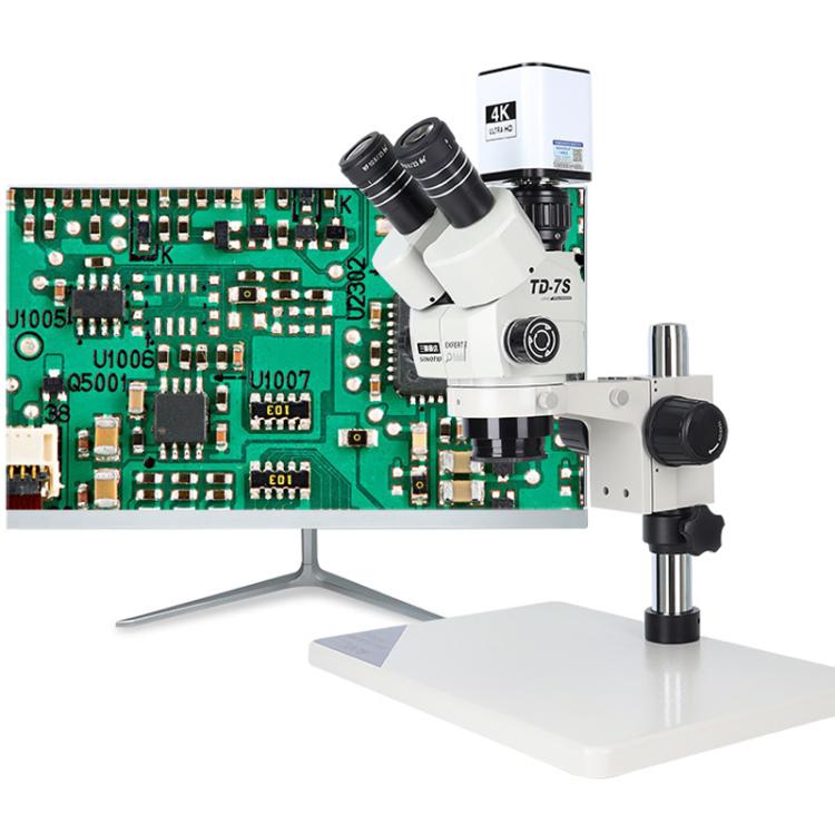 TAIDA TD-4KAF 60FPS CCD Edge Detection 4K Industry Microscope Camera, Plug:EU Plug