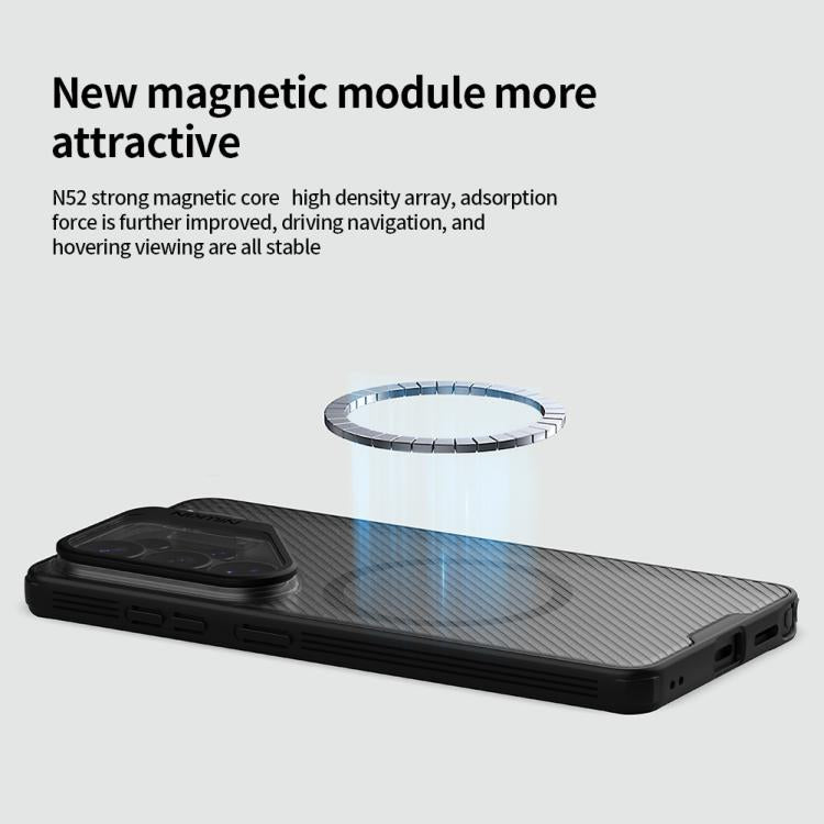 For Samsung Galaxy S26 Ultra 5G NILLKIN Black Mirror Prop Transparent CamShield Magnetic Phone Case