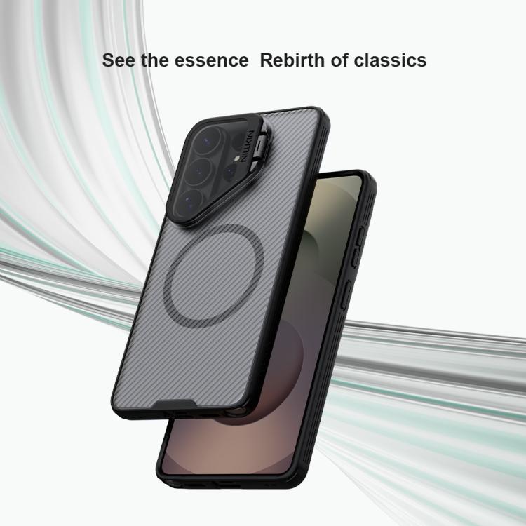 For Samsung Galaxy S26 Ultra 5G NILLKIN Black Mirror Prop Transparent CamShield Magnetic Phone Case