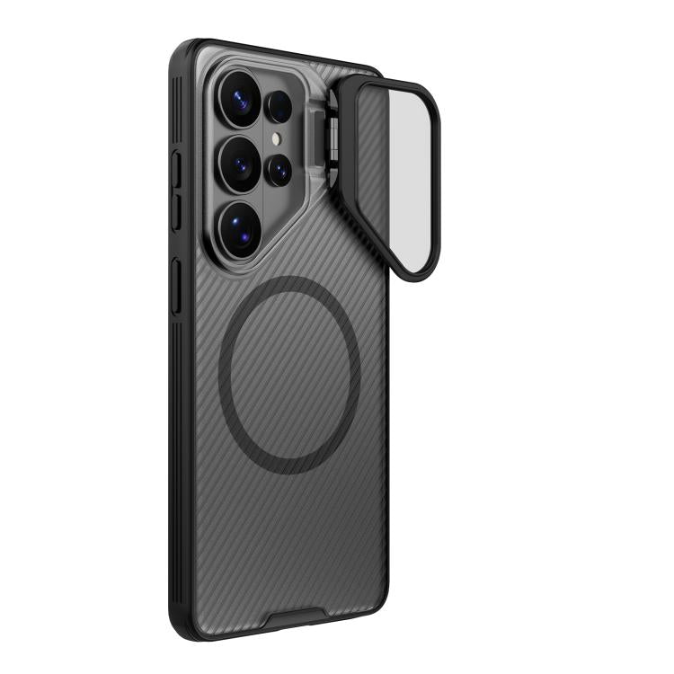For Samsung Galaxy S26 Ultra 5G NILLKIN Black Mirror Prop Transparent CamShield Magnetic Phone Case