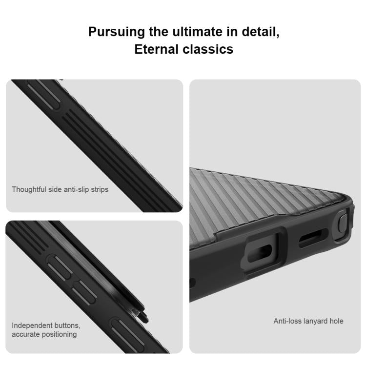 For Samsung Galaxy S26 Ultra 5G NILLKIN Black Mirror Prop Transparent CamShield Magnetic Phone Case