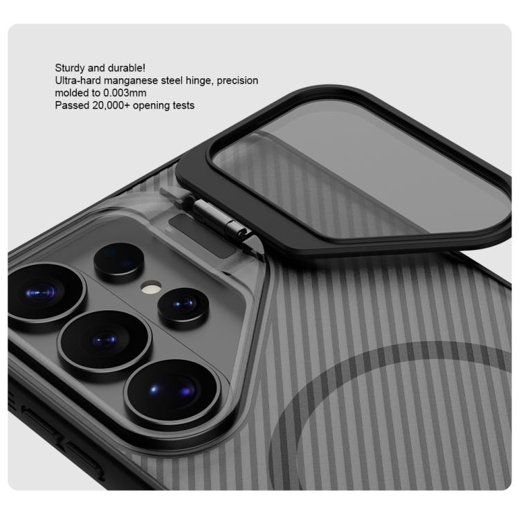 For Samsung Galaxy S26 Ultra 5G NILLKIN Black Mirror Prop Transparent CamShield Magnetic Phone Case