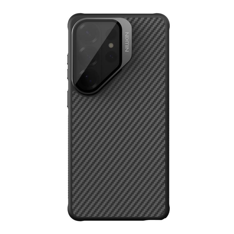 For Samsung Galaxy S26 Ultra 5G NILLKIN CarboProp Translucent Black CamShield Magnetic Phone Case - Black