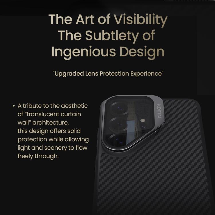 For Samsung Galaxy S26 Ultra 5G NILLKIN CarboProp Translucent Black CamShield Magnetic Phone Case - Black