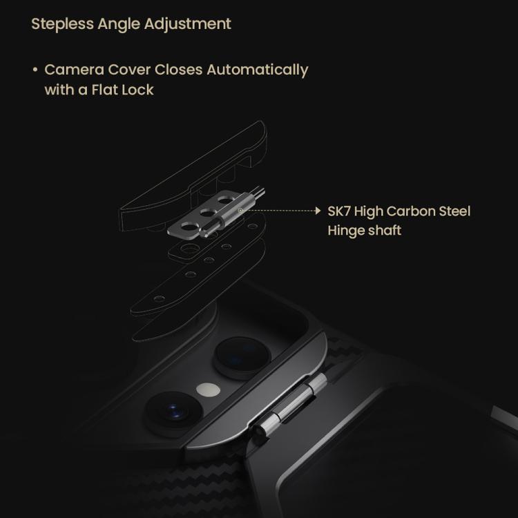 For Samsung Galaxy S26 Ultra 5G NILLKIN CarboProp Translucent Black CamShield Magnetic Phone Case - Black