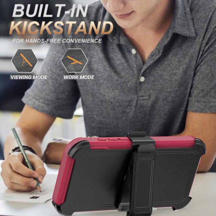 For iPhone 17 Pro Max Acrylic Full Coverage Magnetic Phone Case with Back Clip