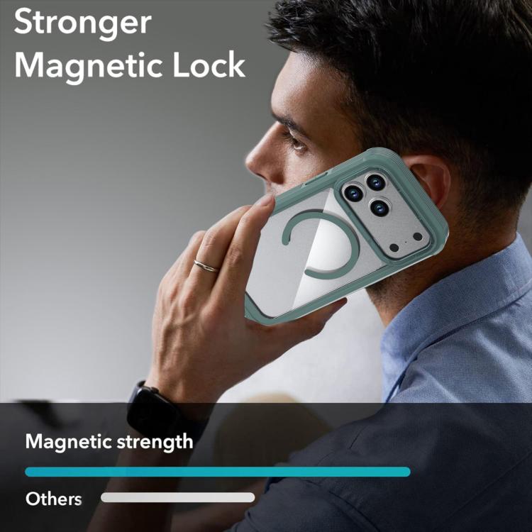 For iPhone 17 Pro Max Acrylic Full Coverage Magnetic Phone Case with Back Clip