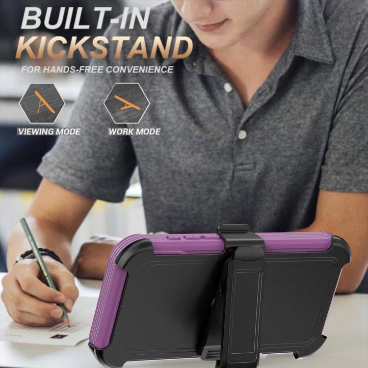 For iPhone 17 Pro Max Acrylic Full Coverage Magnetic Phone Case with Back Clip