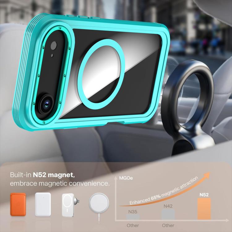 For iPhone Air Acrylic Full Coverage Magnetic Phone Case with Back Clip