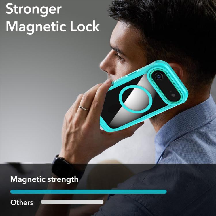 For iPhone Air Acrylic Full Coverage Magnetic Phone Case with Back Clip