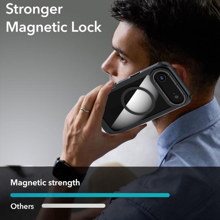 For iPhone Air Acrylic Full Coverage Magnetic Phone Case with Back Clip