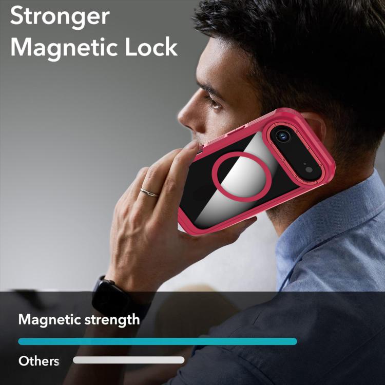 For iPhone Air Acrylic Full Coverage Magnetic Phone Case with Back Clip
