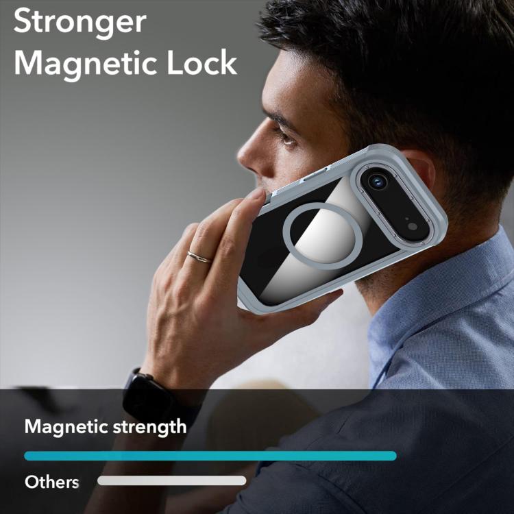 For iPhone Air Acrylic Full Coverage Magnetic Phone Case with Back Clip