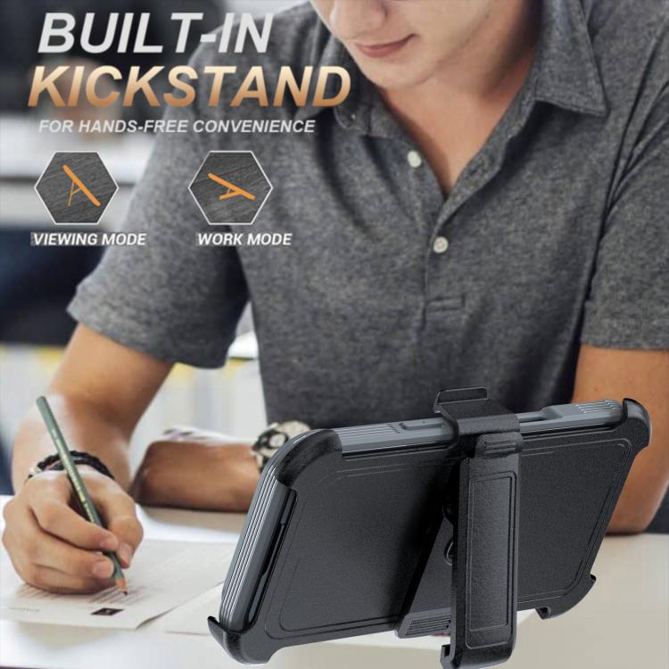 For iPhone Air Acrylic Full Coverage Magnetic Phone Case with Back Clip