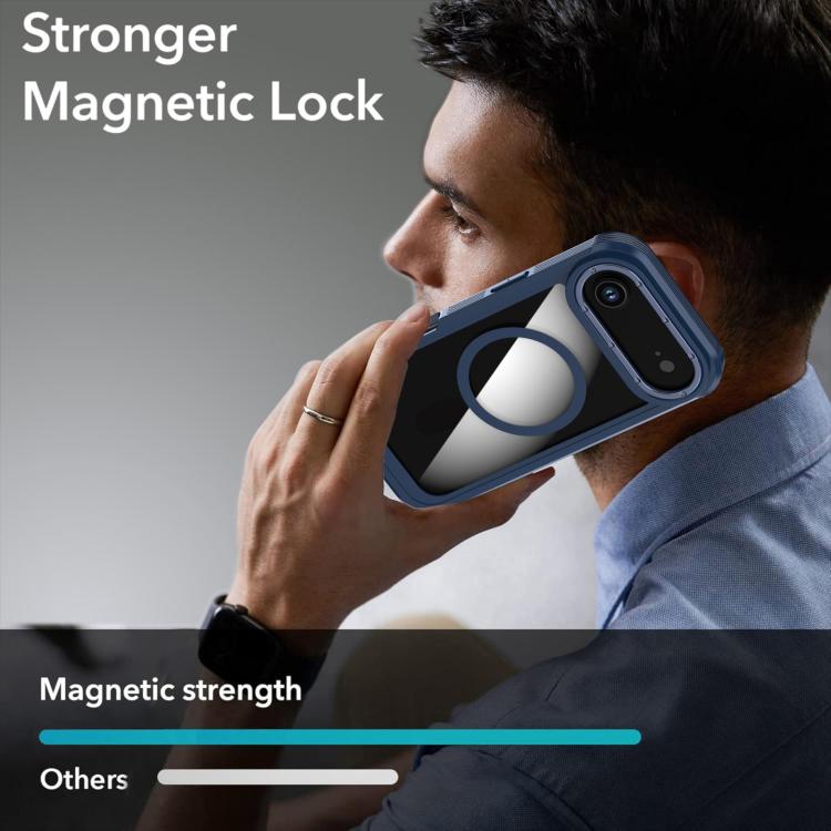 For iPhone Air Acrylic Full Coverage Magnetic Phone Case with Back Clip