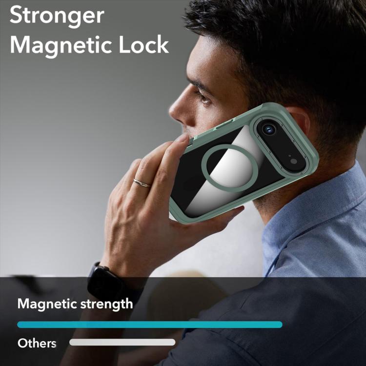 For iPhone Air Acrylic Full Coverage Magnetic Phone Case with Back Clip