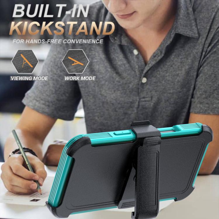 For iPhone 16 Pro Acrylic Full Coverage Magnetic Phone Case with Back Clip