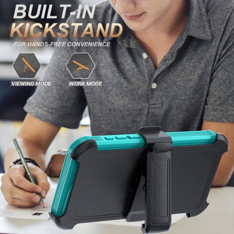 For iPhone 15 Pro Max Acrylic Full Coverage Magnetic Phone Case with Back Clip