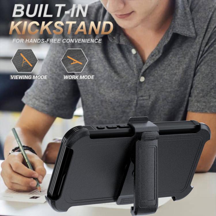 For iPhone 15 Pro Max Acrylic Full Coverage Magnetic Phone Case with Back Clip