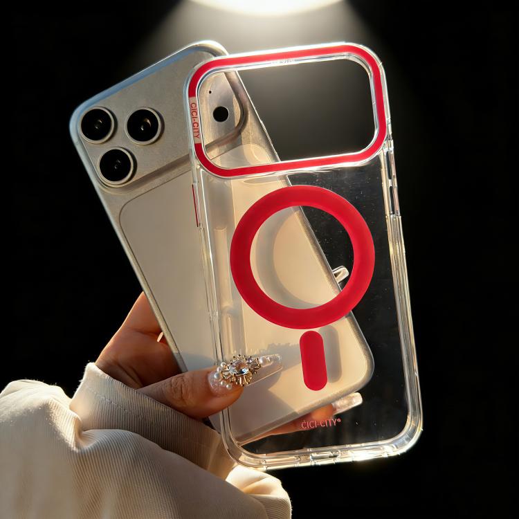 For iPhone 17 Pro Max CICI-CITY Self-Healing Transparent IMD Magnetic Phone Case