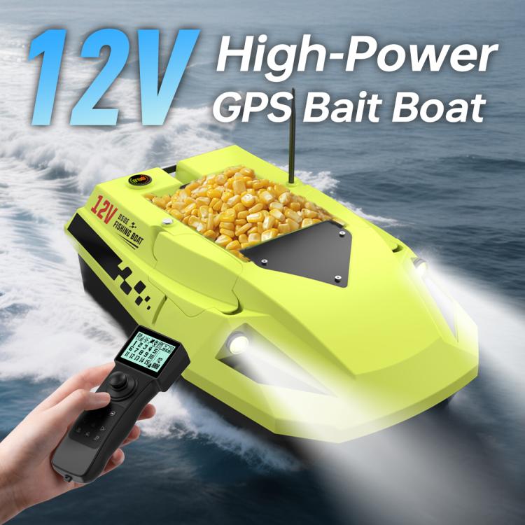 D50E GPS High Speed Smart Remote Control Fishing Bait Boat with Sonar Sensor, Plug:EU Plug
