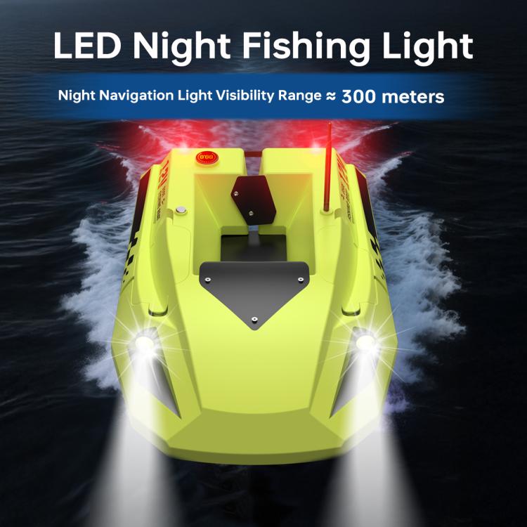 D50E GPS High Speed Smart Remote Control Fishing Bait Boat with Sonar Sensor, Plug:EU Plug
