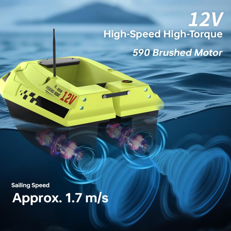 D50E GPS High Speed Smart Remote Control Fishing Bait Boat with Sonar Sensor, Plug:EU Plug