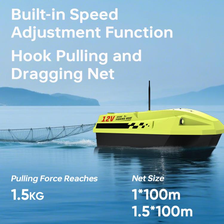 D50E GPS High Speed Smart Remote Control Fishing Bait Boat with Sonar Sensor, Plug:US Plug
