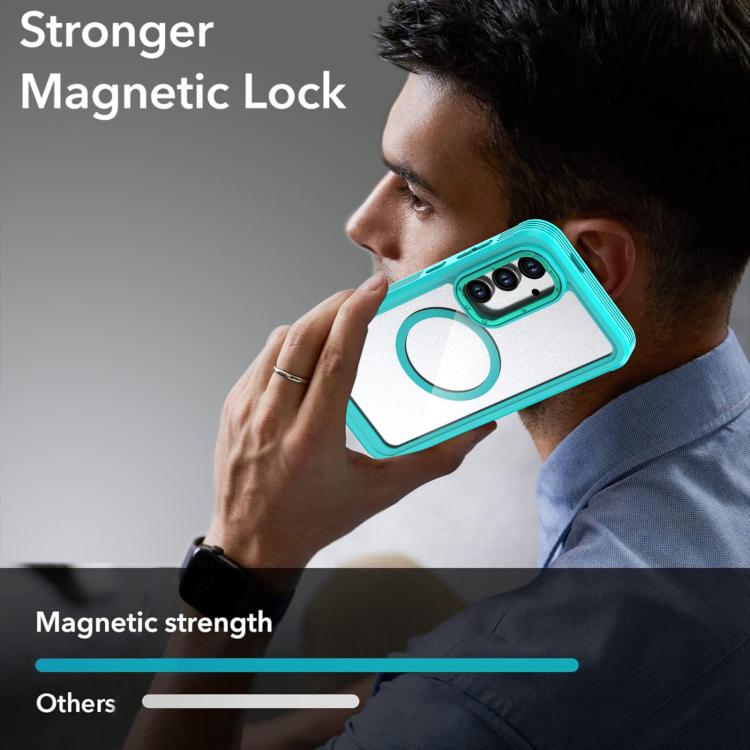 For Samsung Galaxy A16 5G / 4G Acrylic Full Coverage Magnetic Phone Case with Back Clip