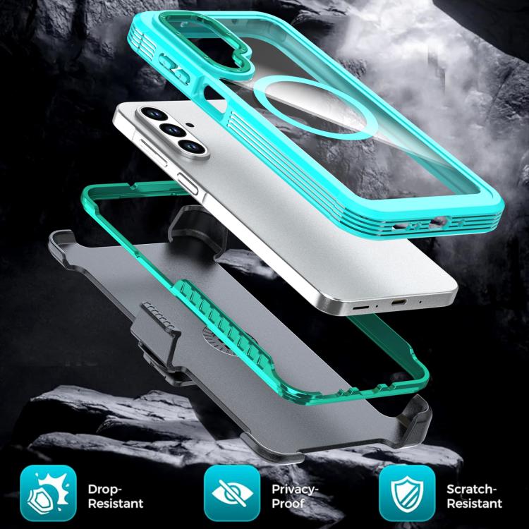 For Samsung Galaxy A26 5G Acrylic Full Coverage Magnetic Phone Case with Back Clip