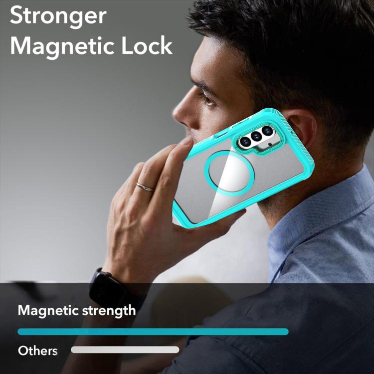 For Samsung Galaxy A26 5G Acrylic Full Coverage Magnetic Phone Case with Back Clip