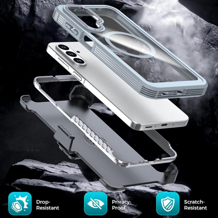 For Samsung Galaxy A26 5G Acrylic Full Coverage Magnetic Phone Case with Back Clip