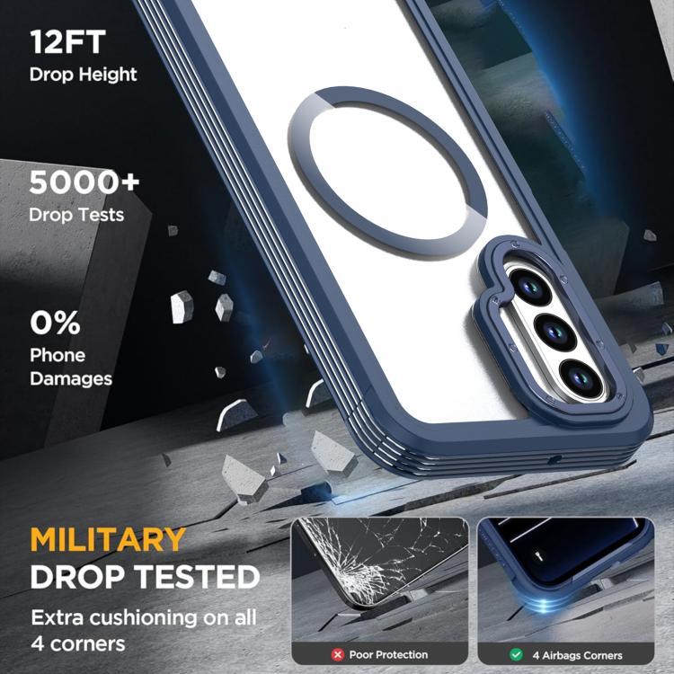 For Samsung Galaxy A26 5G Acrylic Full Coverage Magnetic Phone Case with Back Clip