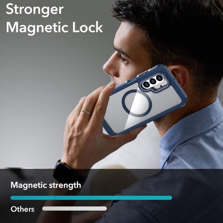 For Samsung Galaxy A26 5G Acrylic Full Coverage Magnetic Phone Case with Back Clip