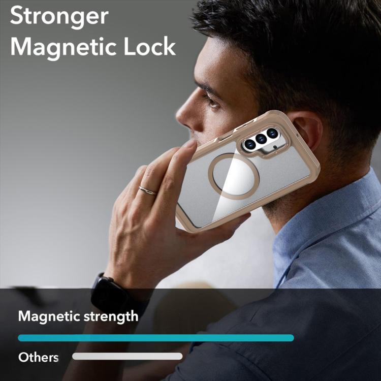 For Samsung Galaxy A26 5G Acrylic Full Coverage Magnetic Phone Case with Back Clip