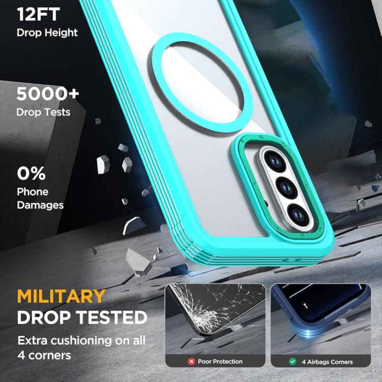 For Samsung Galaxy A36 5G Acrylic Full Coverage Magnetic Phone Case with Back Clip