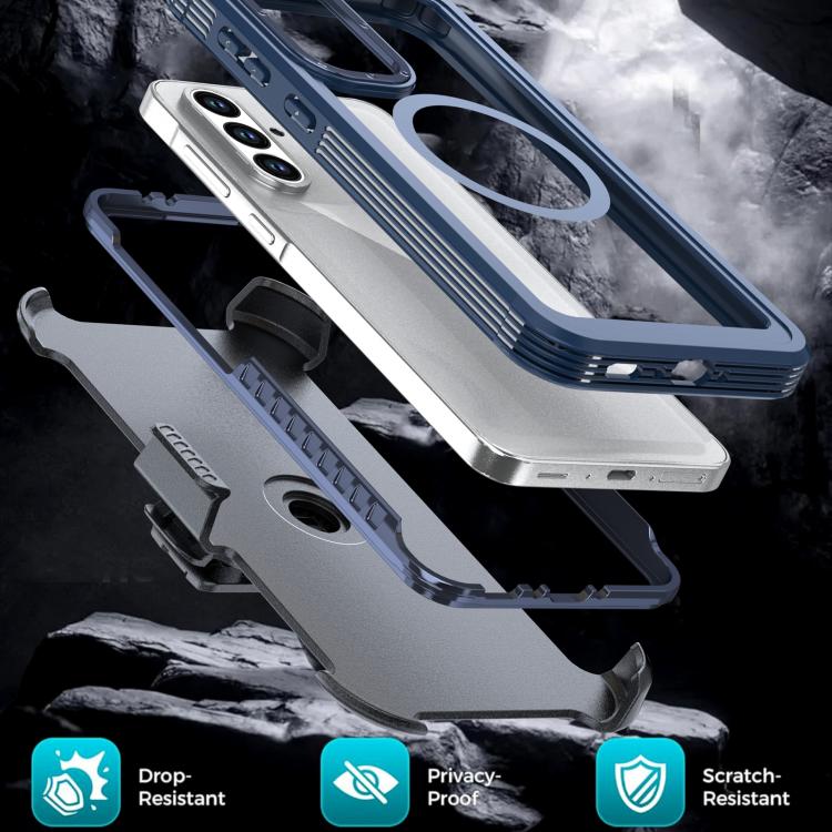 For Samsung Galaxy A36 5G Acrylic Full Coverage Magnetic Phone Case with Back Clip