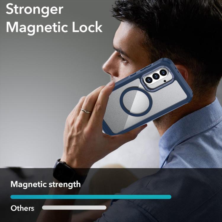 For Samsung Galaxy A56 5G Acrylic Full Coverage Magnetic Phone Case with Back Clip