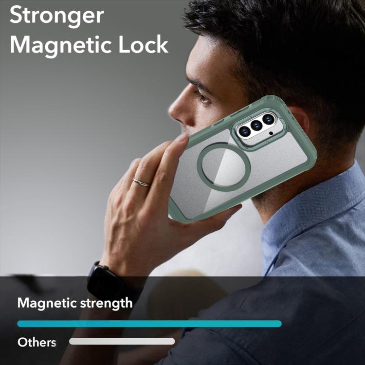 For Samsung Galaxy A56 5G Acrylic Full Coverage Magnetic Phone Case with Back Clip