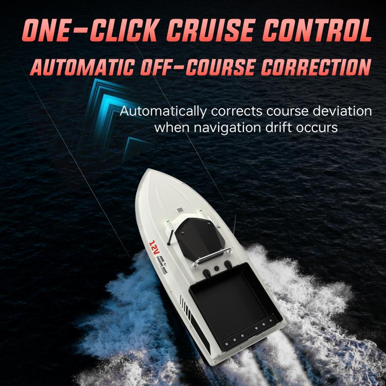 D80E GPS High Power Smart Remote Control Fishing Bait Boat with Sonar Sensor, Plug:EU Plug