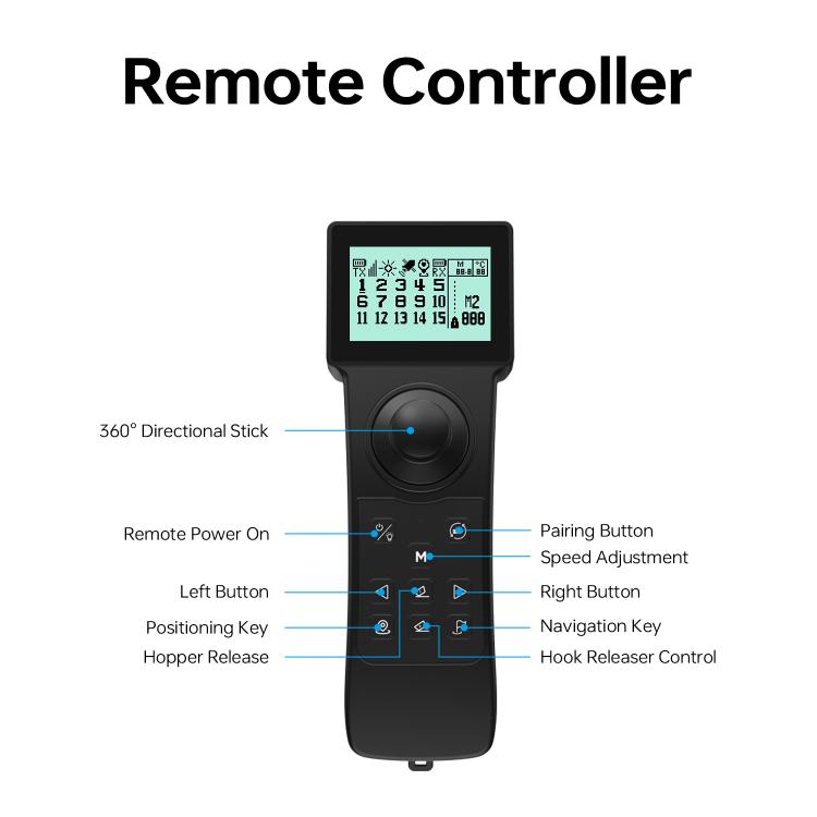 D80E GPS High Power Smart Remote Control Fishing Bait Boat with Sonar Sensor, Plug:EU Plug