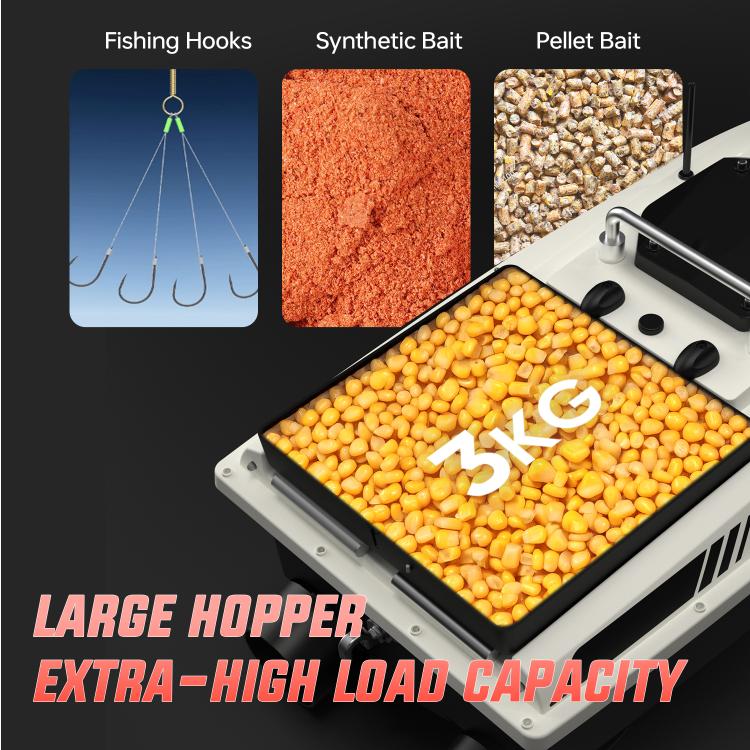 D80E GPS High Power Smart Remote Control Fishing Bait Boat with Sonar Sensor, Plug:EU Plug