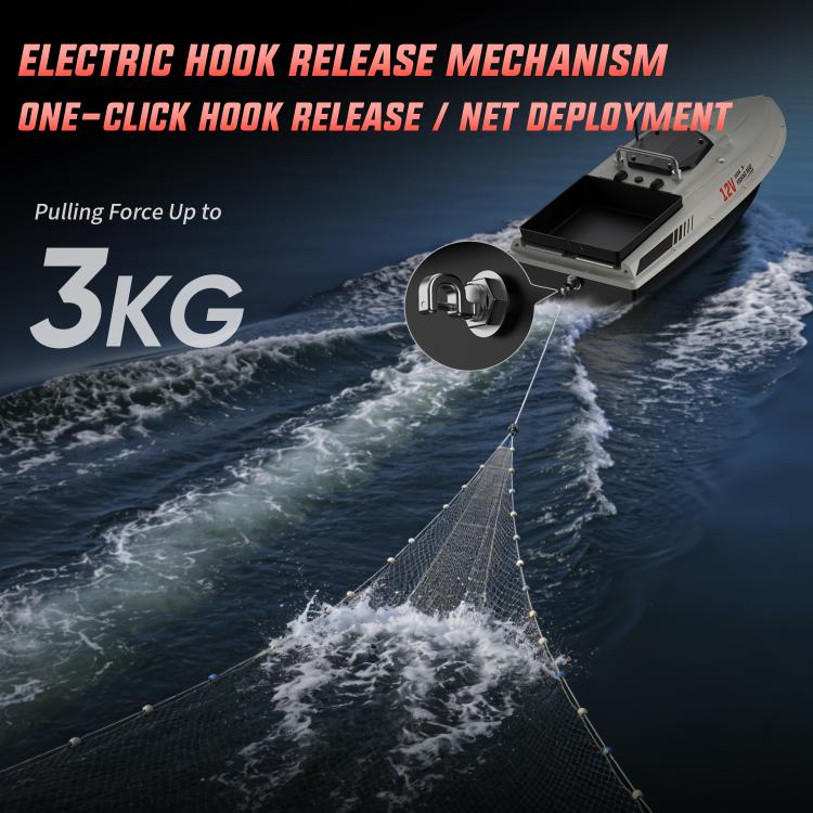 D80E GPS High Power Smart Remote Control Fishing Bait Boat with Sonar Sensor, Plug:US Plug
