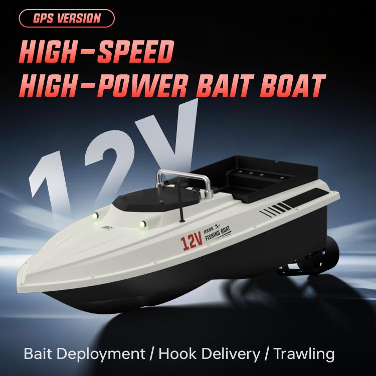 D80E GPS High Power Smart Remote Control Fishing Bait Boat with Sonar Sensor, Plug:UK Plug